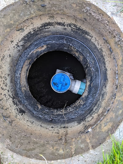 Septic tank Filter Installed In tank